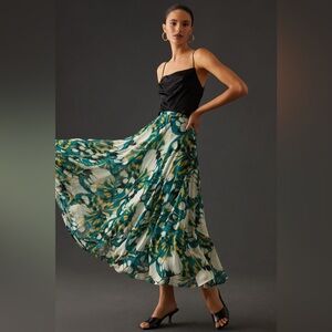 Anthropologie Circular Butterfly Skirt